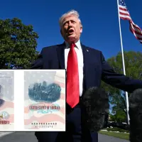 Desde la Casa Blanca se habría ordenado emitir pasaportes con el rostro de Donald Trump. Fotos: Getty Images y @Katelyn_Caralle