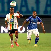 Imágenes del encuentro que sostuvieron Millonarios y Envigado en la fecha 19 de la Liga. FOTO Colprensa
