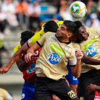Águilas Doradas jugará su segundo duelo en el Cincuentenario, esta vez recibe a Deportivo Cali, a partir de las 4.00 de la tarde, este jueves. FOTO MANUEL SALDARRIAGA