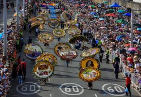 La tradicional Feria de Flores se llevará a cabo la primera semana de agosto. Foto Manuel Saldarriaga.
