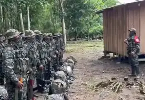 La disputa armada por la minería ilegal en el Nordeste de Antioquia ha dejado secuestros, muertos y una serie de hechos violentos, principalmente por cuenta del Clan del Golfo (foto) y el ELN. FOTO: Captura de video
