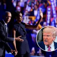 Pese al revuelo e indignación que generó la publicación en la cuenta de Trump, los Obama no se han referido al respecto. FOTOS: Getty 