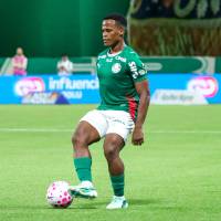 El futbolista colombiano Jhon Arias es una de las grandes figuras del Palmeiras de Brasil que busca ganar, de nuevo, la Copa Libertadores. Foto: AFP