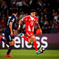 Luis Díaz, una de las figuras en la ida de semifinales entre PSG y Bayern Múnich. FOTO X-BAYERN