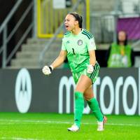 Luisa Agudelo atajó dos penales en la tanda y, además, realizó dos paradas importantes durante los 120 minutos. FOTO GETTY