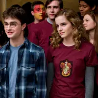 Daniel Radcliffe y Emma Stone interpretaron a Harry y Hermione en la saga de películas. FOTO Cortesía Warner