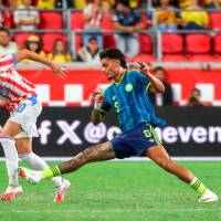El mediocampista Richard Ríos es uno de los jugadores llamados a asumir protagonismo en el nuevo proceso de la Selección Colombia. FOTO: AFP