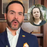 Abelardo de la Espriella, candidato presidencial, y Adriana Cely, hermana de Rosa Elvira. Foto: capturas de video