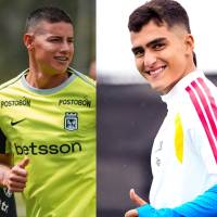 Juan Manuel Rengifo llega a la Selección Colombia en un momento donde ya se confirmó las salidas de referentes como James Rodríguez. Fotos: Atlético Nacional y FCF