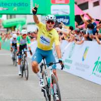 Wilmar Paredes vive uno de sus mejores años como ciclista. En la Vuelta a Colombia ya suma dos triunfos. FOTO: CORTESÍA FEDECICLISMO