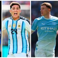 Morgan Rogers, Enzo Fernández y Elliot Anderson, tres mediocampistas de destacada Copa del Mundo. FOTOS: GETTY