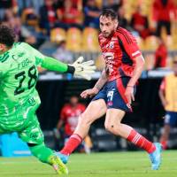 El delantero argentino Francisco Fydriszewski suma tres goles en la Copa Libertadores. Es el goleador del club en el torneo. Foto: Manuel Saldarriaga