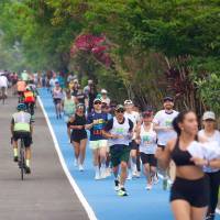 La renovación de la pista de 1,6 kilómetros hace parte de la fase 3 del megaproyecto Gran Parque Medellín, que registra un avance cercano al 80 % y cuenta con una inversión de más de $20.000 millones. Foto: Cortesía