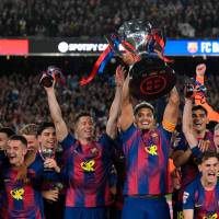 El Barcelona hizo una campaña por encima de los 90 puntos: lleva 91 y aún puede sumar más. FOTO GETTY