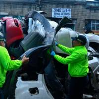 Las autopartes fueron incautadas porque no fue comprobado que su procedencia fuera lícita. FOTO: MEVAL