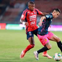 El extremo vallecaucano Francisco Chaverra es uno de los futbolistas más cuestionados por parte de la hinchada del Medellín en el inicio del 2026. Foto: Manuel Saldarriaga