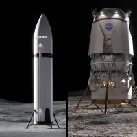 En 2027, la NASA pondrá a prueba operaciones de acoplamiento en órbita entre la nave Orion y los módulos de aterrizaje lunar de SpaceX (Starship HLS) y Blue Origin (Blue Moon), con el objetivo de validar el hardware antes de intentar tocar suelo lunar. FOTO NASA