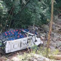 El accidente ocurrió hacia las 5:40 de la mañana del 14 de diciembre DE 2025 entre Remedios y Zaragoza, en el sector El Chispero. FOTO Manuel Saldarriaga Quintero.