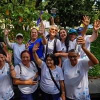 Lanzamiento de la iniciativa Mi metro cuadrado, en el Parque de Belén. FOTO: ALCALDÍA DE MEDELLÍN
