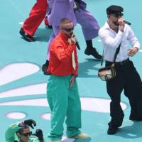 El carriel antioqueño que usó Ryan Castro durante la inauguración del Mundial 2026. FOTO: AFP 
