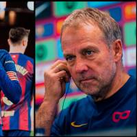 Raphinha (izquierda) y Hansi Flick (derecha), son junto a Lamine Yamal y Pedri las caras más visibles del actual FC Barcelona. FOTO: X Raphinha_11b y FCBarcelona