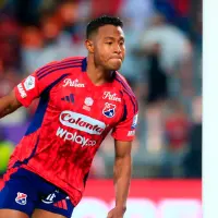 Léider Berrío anotó el segundo gol del Medellín para la victoria 2-0 ante Deportivo Pereira este lunes en el Atanasio Girardot. FOTO: Camilo Suárez