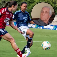 Eduardo Dávila no ve con buenos ojos el fútbol femenino, calificándolo como un deporte no apto para mujeres. Fotos: EL COLOMBIANO y captura de video