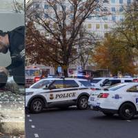 Dos integrantes de la Guardia Nacional fueron heridos a pocas cuadras de la Casa Blanca. Fotos: redes sociales