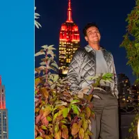 Así lució de rojo el Empire State Building en homenaje al silvestrismo. FOTOS: Getty