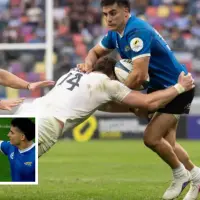 La suspensión deja al reconocido rugbista argentino Tomás Albornoz fuera del apertura de tres test matches fundamentales y del arranque del rugby francés. FOTO: Captura de video de redes sociales de ESPN y AFP