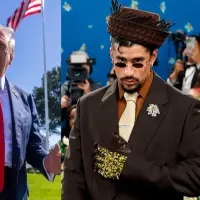 Desde que Trump expresó su malestar por la designación de Bad Bunny para el Super Bowl, grupos conservadores han buscado que el puertorriqueño sea excluido del evento deportivo. Fotos: Getty Images