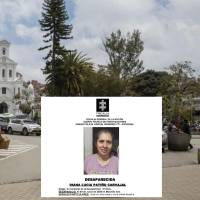 Adelante, la señora Diana Patiño Carvajal, quien está desaparecida desde el 9 de junio . Foto: EL COLOMBIANO e imagen tomada de redes.