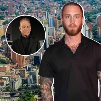 Chet Hanks, hijo de Tom Hanks, varado en Medellín por problema con su pasaporte. Foto: Camilo Suárez / Redes sociales @tomhanks y @chethanx