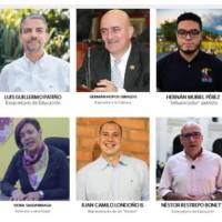 Algunas de las cabezas de lista y candidatos a la Cámara de Representantes por Antioquia. FOTO: EL COLOMBIANO