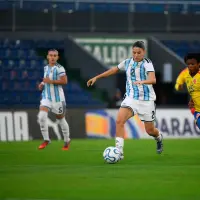 La jugadora Eidy Ruiz marcó para Colombia en el empate ante Argentina, en el debut de la tricolor en el Sudamericano Sub 17 en Paraguay. FOTO CORTESÍA FCF 