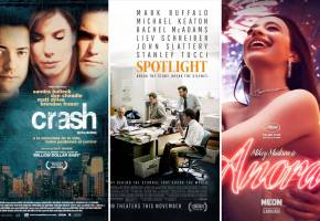 Crash, Spotlight y Anora son algunos de los títulos que han recibido el Oscar en la modalidad de Mejor Película. Fotos: Cortesía.