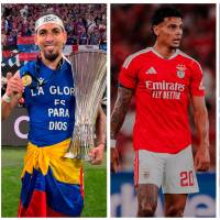Daniel Muñoz, Richard Ríos y Johan Mojica jugaron el último mundial con Colombia. FOTOS: Instagram daniel.chitiva, richardrios.m y johanmojica