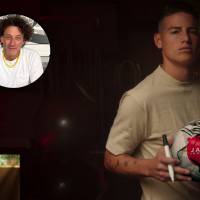 Simón Brand, en el círculo, es el director de James, el documental que estrenará Netflix la próxima semana sobre la vida del 10 de la Selección Colombia. FOTOS Cortesía