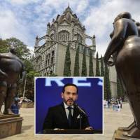 Imagen de referencia del Palacio de la Cultural Rafael Uribe Uribe y del presidente electo Abelardo De la Espriella. Foto: Manuel Saldarriaga Quintero