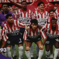 Gober José Briasco Rosado (abajo a la izquierda), exdefensor y leyenda del Junior de Barranquilla, sufrió un infarto este viernes 13 de marzo, por lo que se encuentra en observación. FOTO: Cortesía de redes sociales