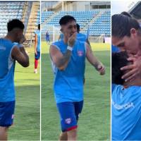 El termómetro en Santa Marta marcaba el ritmo habitual antes de un partido oficial, pero para Valentín Escalante el ambiente cambió antes de tocar la primera pelota. FOTO: Captura de video de redes sociales de @valenescalante_41