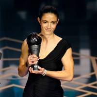 La jugadora española Aitana Bonmatí, quien milita en el Barcelona FC y la selección de España repitió como ganadora de The Best. FOTO GETTY 