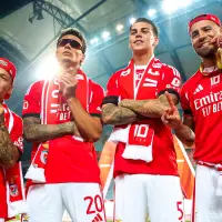 El futbolista colombiano Richard Ríos es el fichaje más costoso de la historia del equipo portugués. FOTO: tomada del x de @SLBenfica
