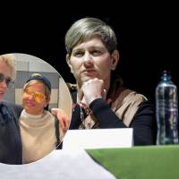 Verónica Alcocer fue recibida en Suecia por su mejor amiga. Fotos: Colprensa y diarios sueco Expressen