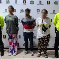 Imagen de los condenados al momento de su captura en el Norte del Aburrá. FOTO: Cortesía