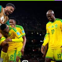 El seleccionado de Sudáfrica venció a Corea del Sur en el estadio de Monterrey, México. Foto: toma del x de @FifaWorldCup