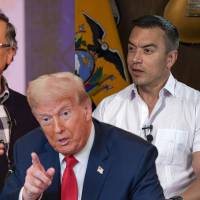 En el último Consejo de Ministros, el presidente Gustavo Petro expresó pedirle ayuda a Donald Trump para intervenir en la crisis con el gobierno ecuatoriano liderado por Daniel Noboa. Fotos: Colprensa y Getty Images