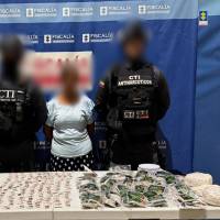 La capturada durante el operativo realizado por el CTI. FOTO: Cortesía