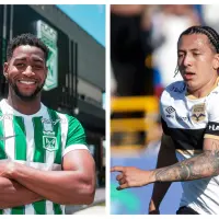 El defensor central Andrés Reyes y el extremo Ian Poveda fueron anunciados como refuerzos de Nacional. FOTOS ATLÉTICO NACIONAL y COLPRENSA
