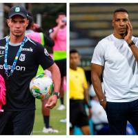 Lucas González y Amaranto Perea aprovechan este tiempo para ajustar sus ideas de juego. FOTOS MANUEL SALDARRIAGA Y CAMILO SUÁREZ